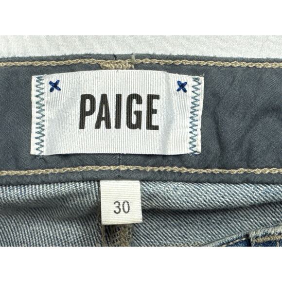 Paige Women's Fiona Flare Leg Blue Denim Jeans - Size 30 (30x35.5) - Picture 4 of 6
